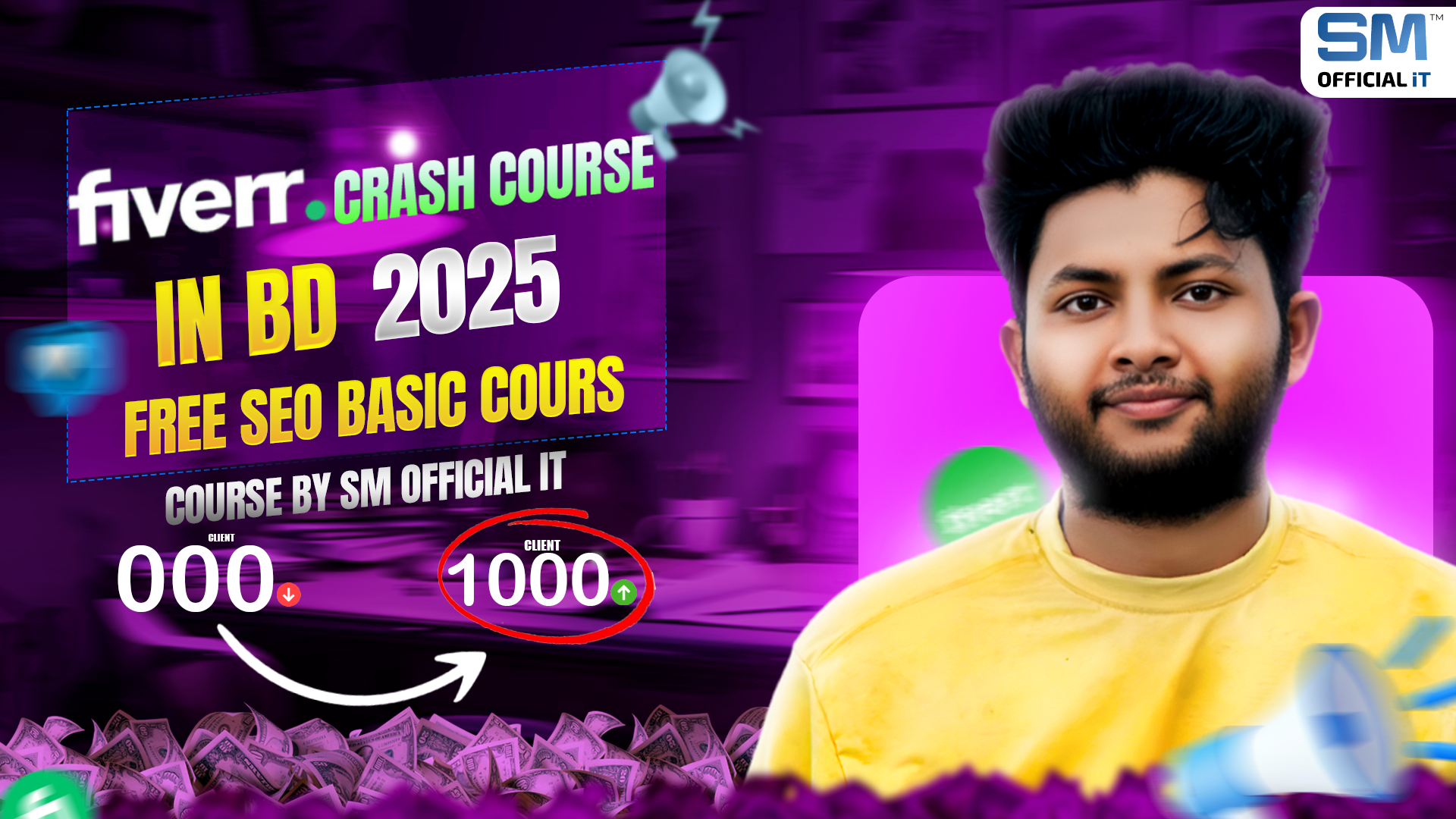 ⭐ 📚 Course Bundle: Fiverr Crash Course 2026 + Client Hunting Mastery